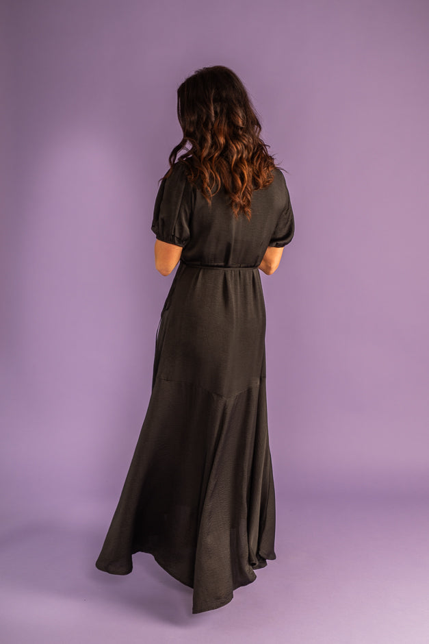 Black Magic Wrap Dress