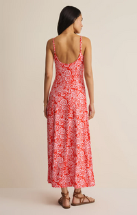 Charisma Ona Floral Midi Dress Lychee