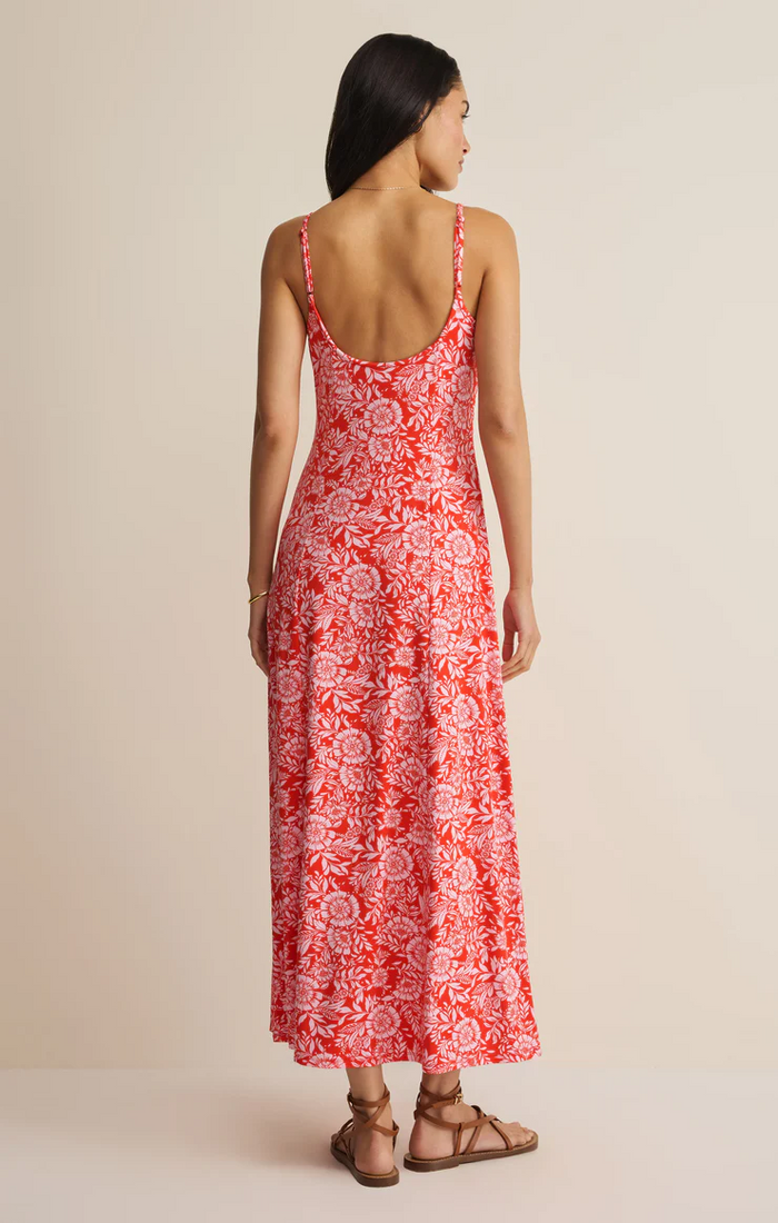 Charisma Ona Floral Midi Dress Lychee