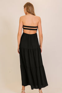 Twist Tube Front Maxi Dress