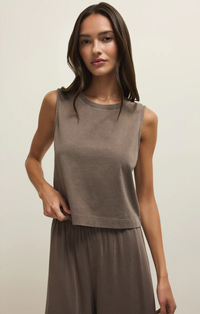 Sloane Jersey Muscle Tank Perfectly Taupe