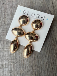 Linear Oval & Round Earring