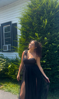 Oscar One Shoulder Tulle Maxi Dress