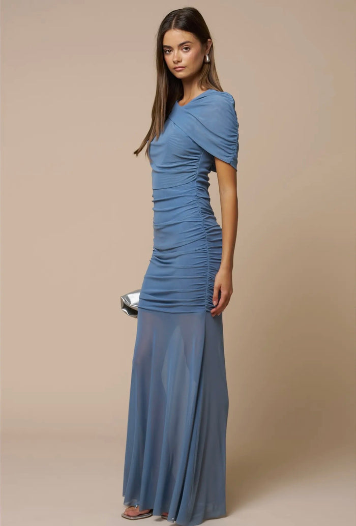 Lala Layered Mesh Maxi Dress