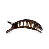 Tortoise Medium Flat Round Hair Clip
