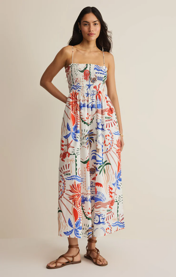Cornelia Getaway Midi Dress Multi
