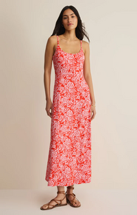 Charisma Ona Floral Midi Dress Lychee