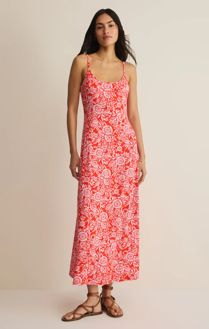 Charisma Ona Floral Midi Dress Lychee