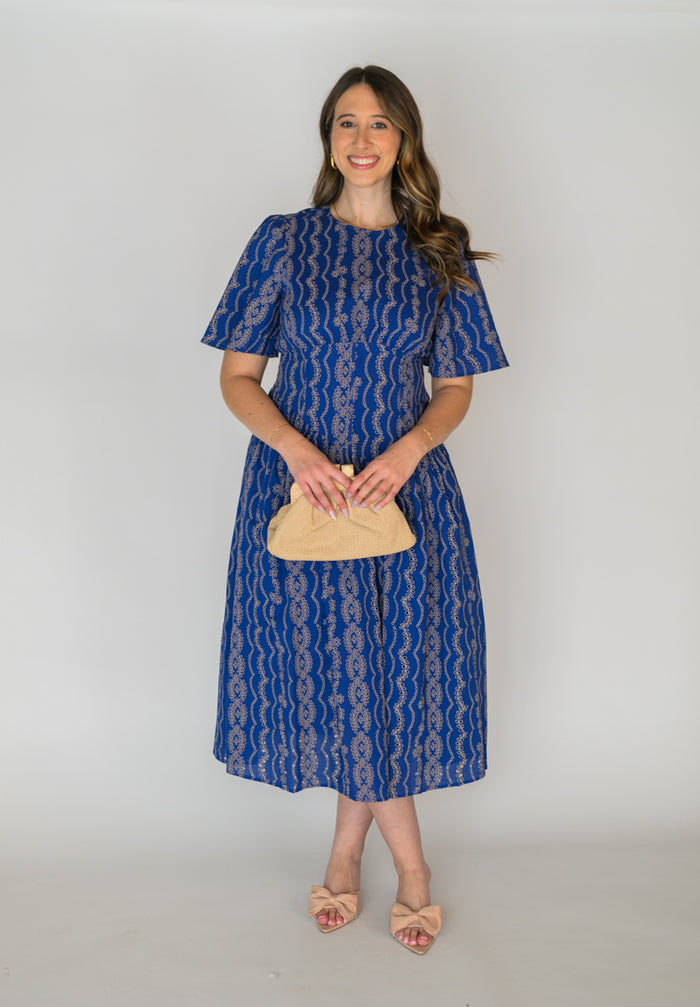 Berry Stitched Beauty Maxi Dress