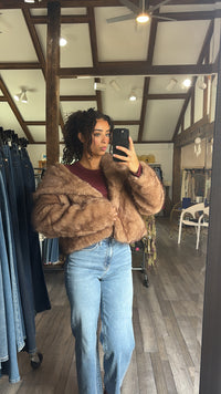 Mocha Memory Faux Fur Jacket