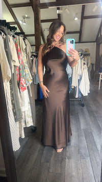 Flora Dress Chocolate