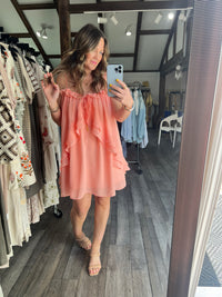 Lorella Dress Spiced Coral