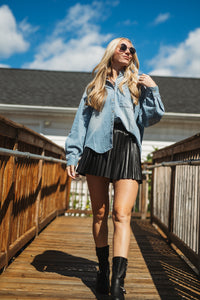 Hudson Light Denim Button Down Shirt