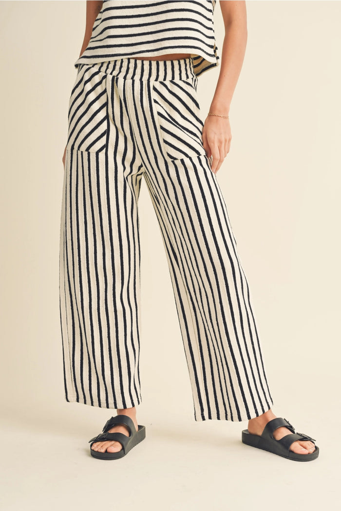 Stripe Textured Pants