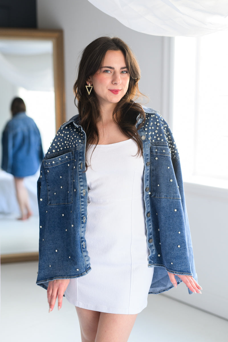 Dolly Denim Rhinestone Jacket