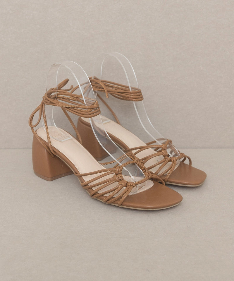 The Celia Lace Up Heel