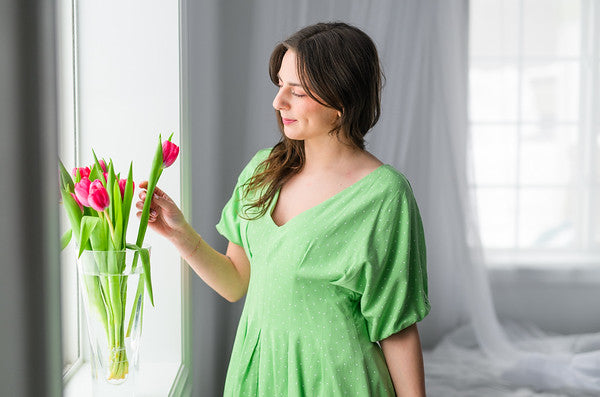 Pistachio Bubble Dot Dress
