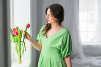 Pistachio Bubble Dot Dress