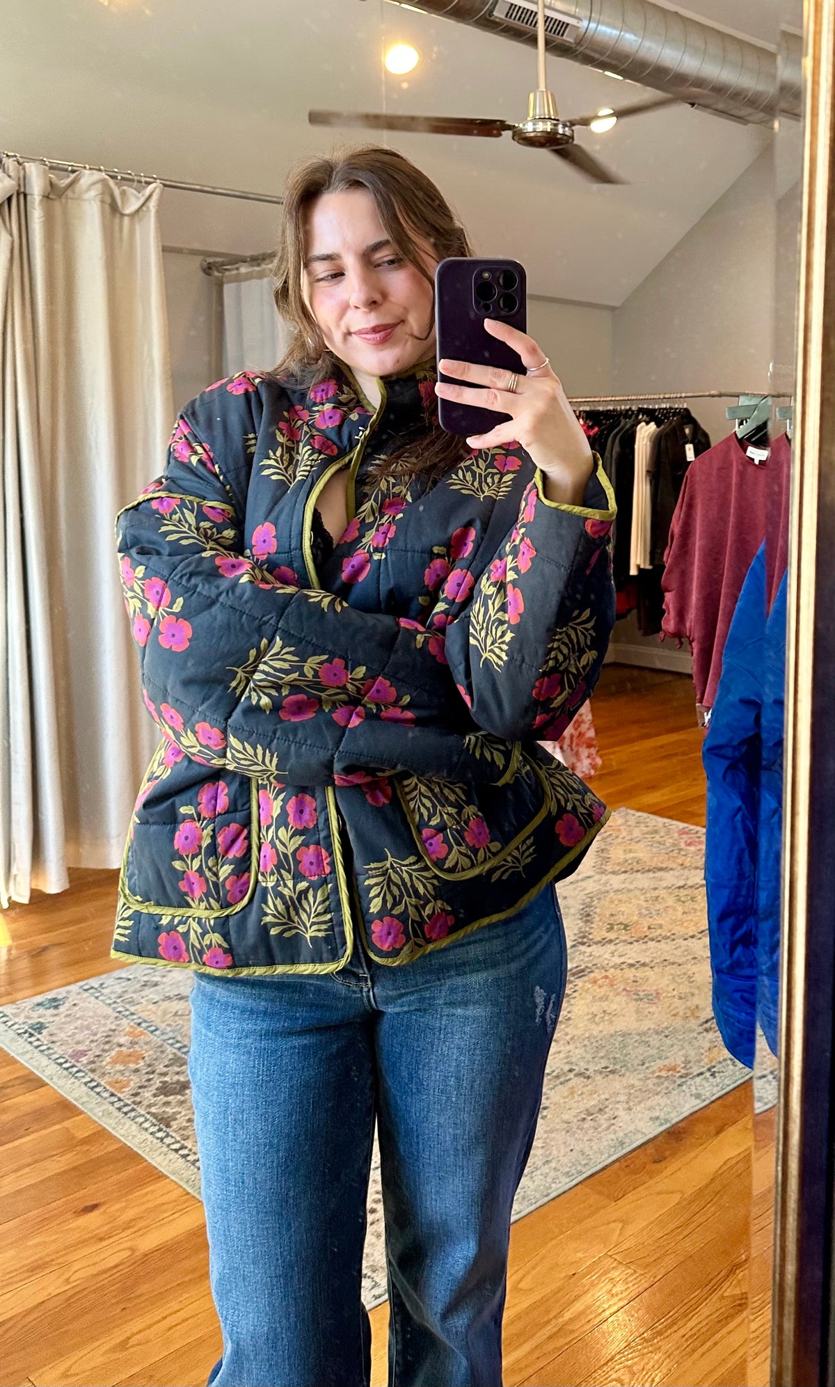 Sangria At Midnight Quilt Jacket
