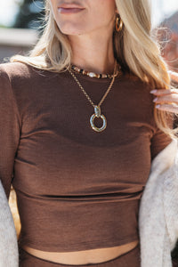 Natural Stone & Mix Bead Necklace