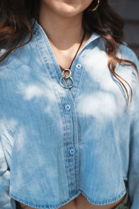 Beau Button Down Light Denim Shirt