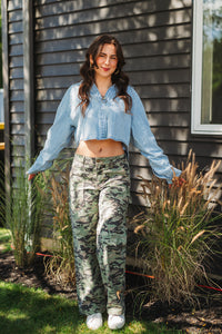 Beau Button Down Light Denim Shirt