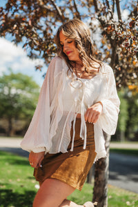 Ciera Suede Mini Skirt