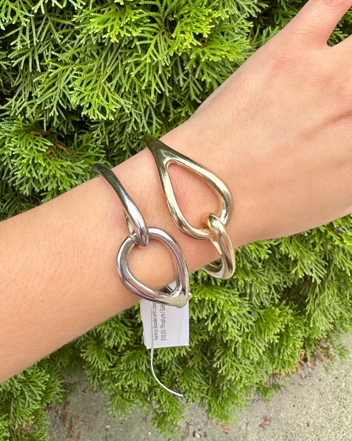 Teardrop Bracelet with Lobster Clasp