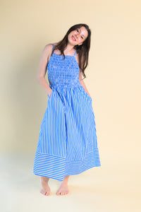 Coastal Getaway Smock Stripe Dress