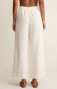 Scout Embroidered Pant White