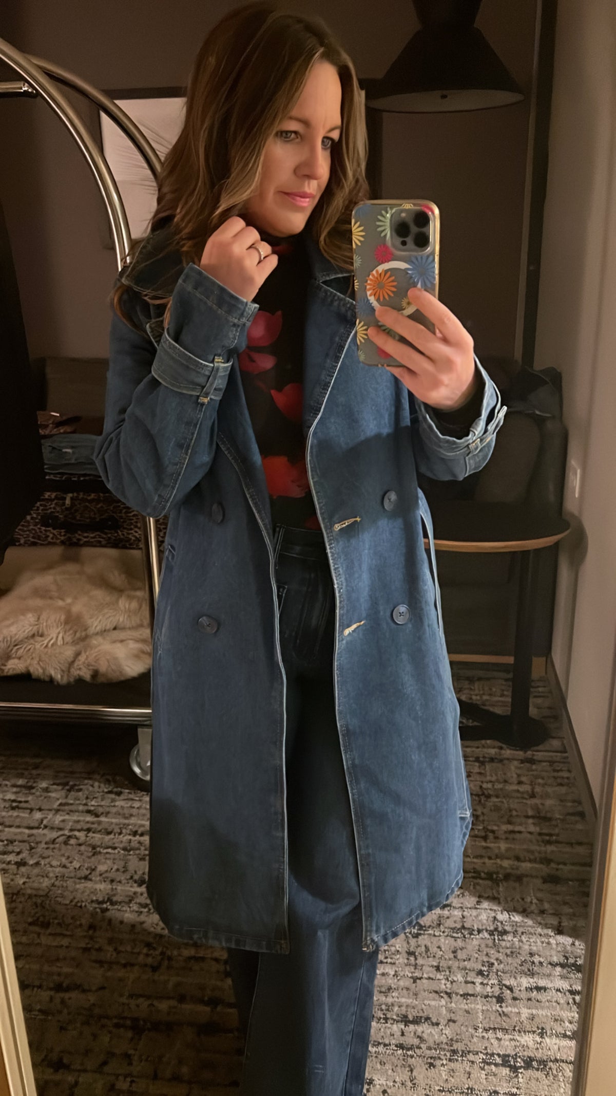 Denim Trench Coat