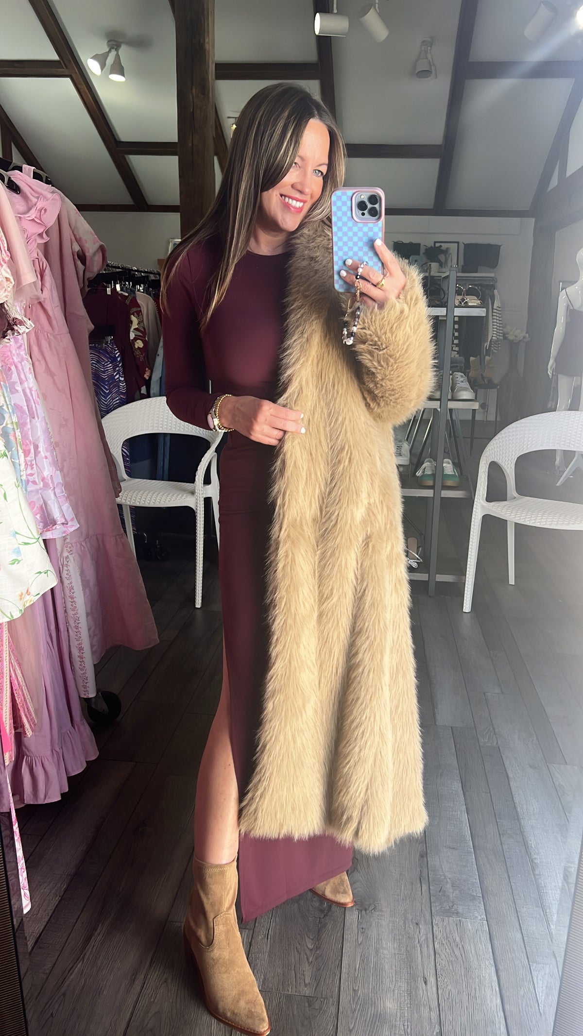 Dutton Faux Fur Coat