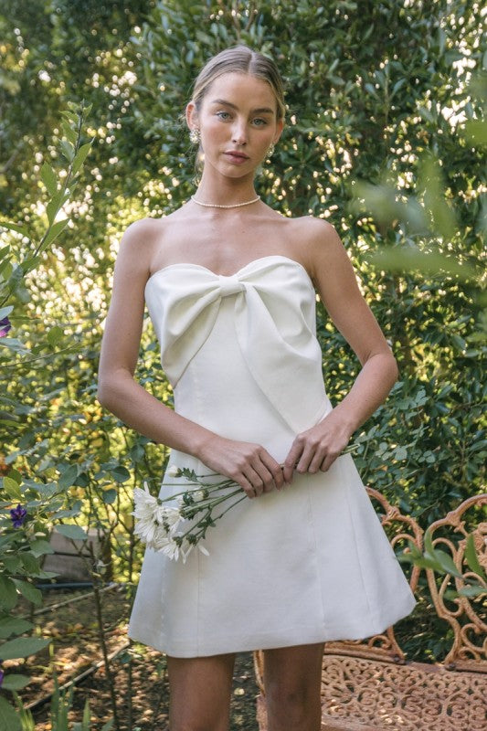 Roxy Girl Bow Mini Dress