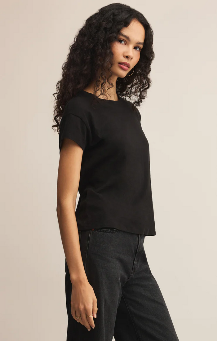 Modern Slub Tee Black