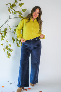 Sour Power Half Zip Turtleneck Sweater