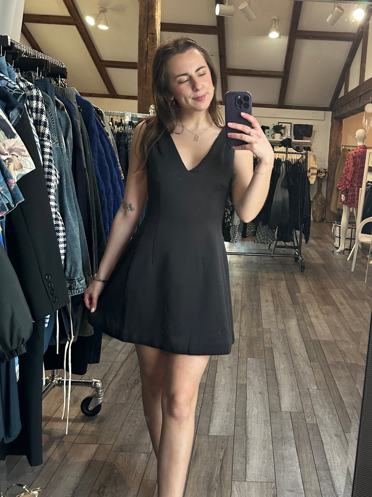 Peeks & Plundge Chic Dress