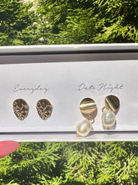 Pearl Drop 5 Earring Set