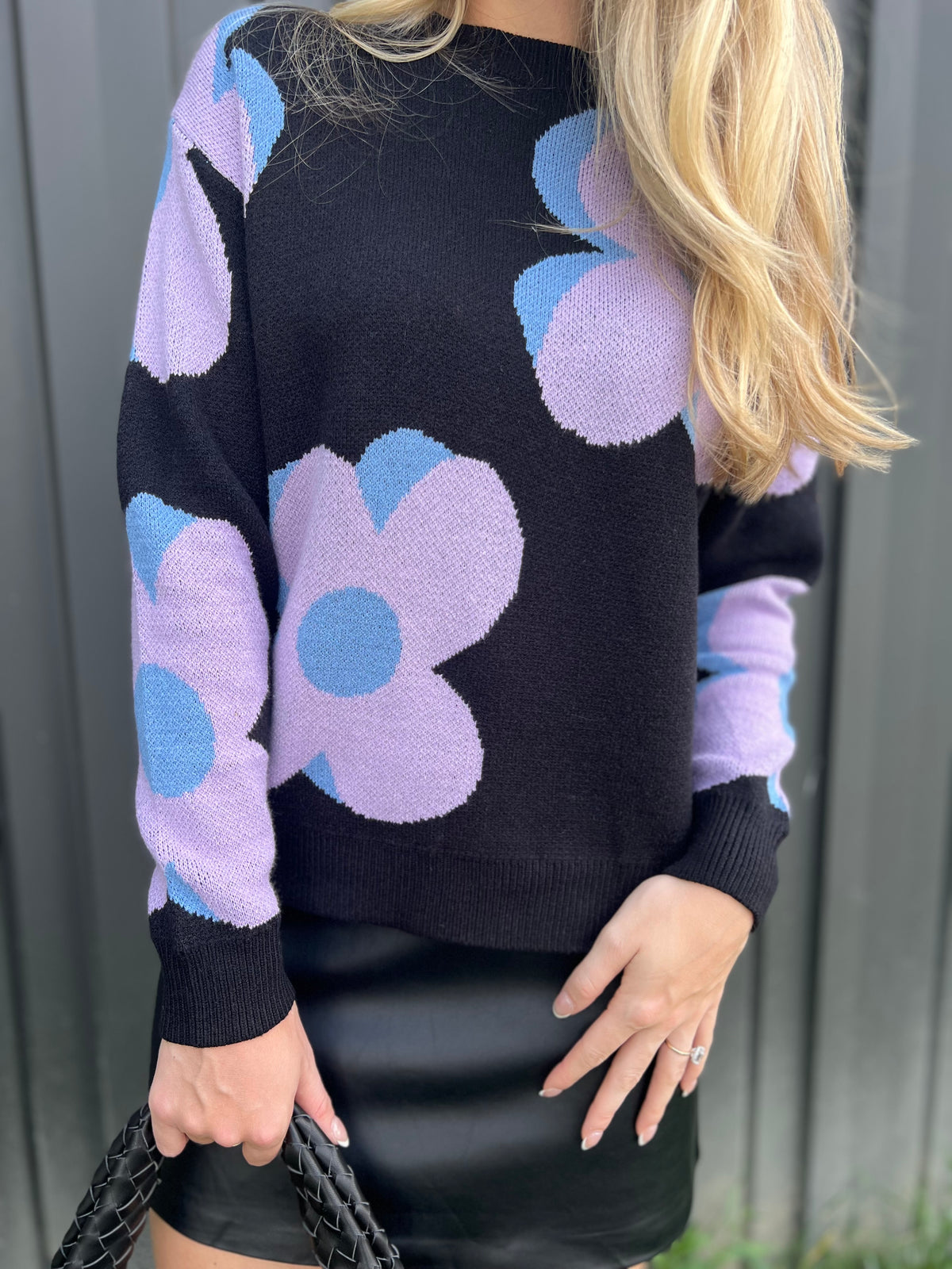 Bold Flower Sweater