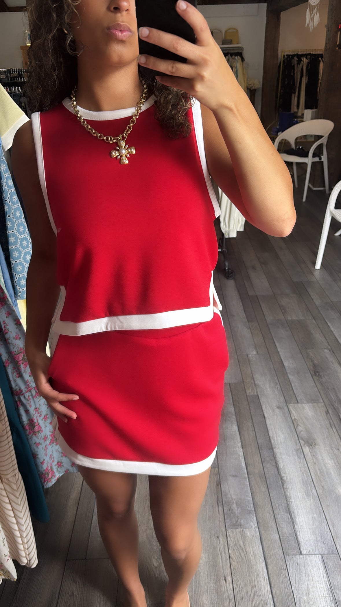Red Scuba Skort