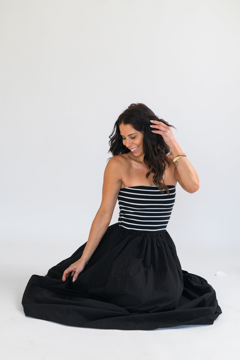 Jet Set Stripe Tube Dress