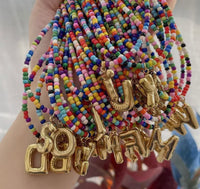 Rainbow Letter Necklace