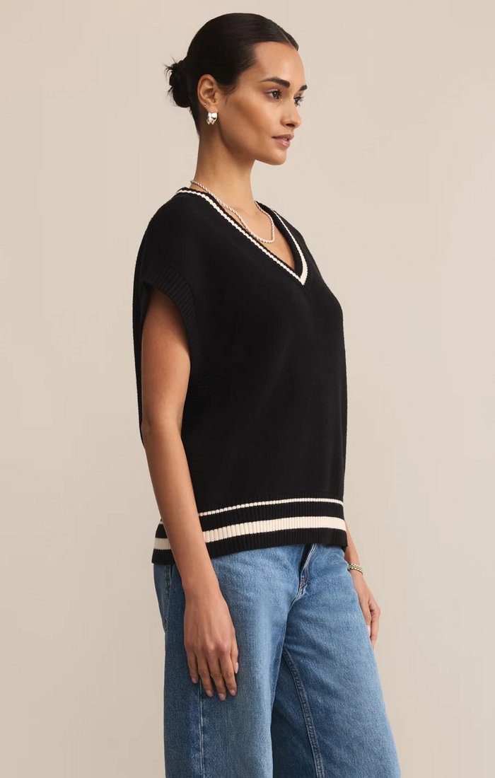 Fletcher Sweater Vest Black