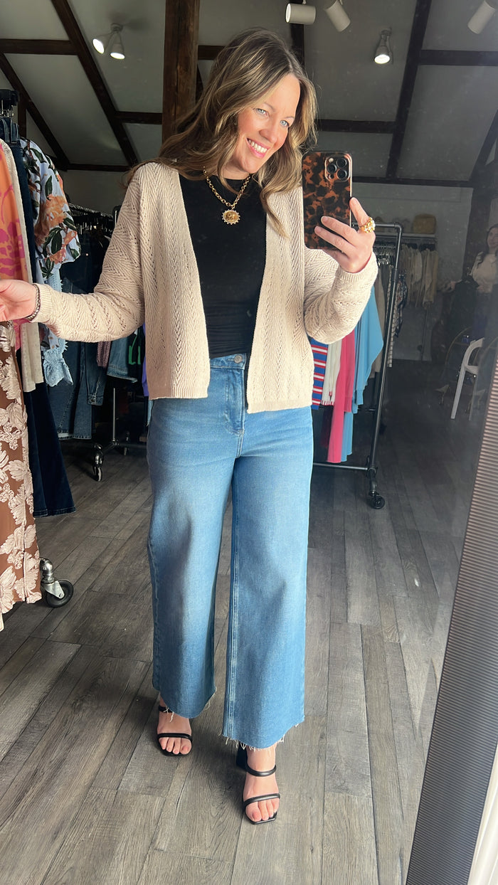 Sandy Toes Crochet Cardigan