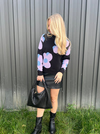 Bold Flower Sweater