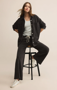 All Day Knit Denim Jacket Vintage Black