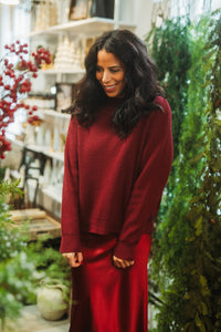 Britton Maroon Sweater