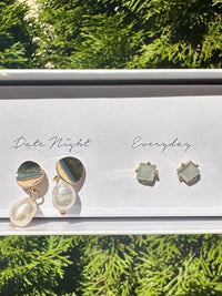 Pearl Drop 5 Earring Set