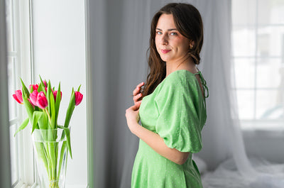 Pistachio Bubble Dot Dress