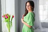 Pistachio Bubble Dot Dress