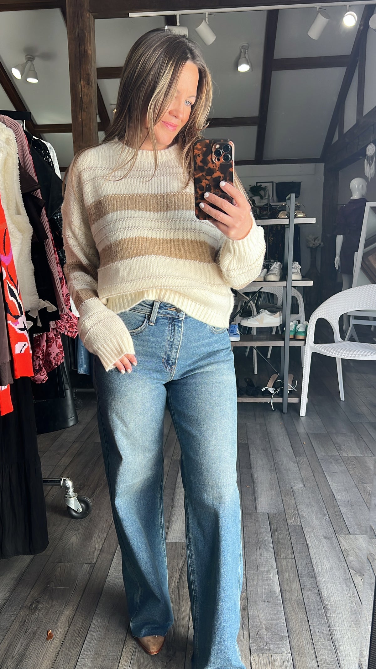Cream Dream Stripe Sweater